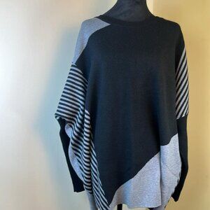 Suzanne Betro‎ Weekender Women's plus Size 3X/4X Abstract Sweater Lagenlook